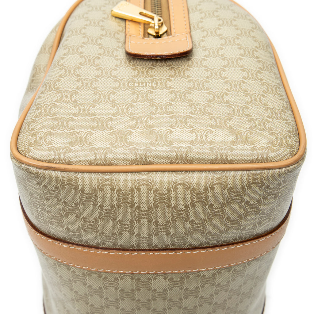Bolso de mano Mini Boston Lona Revestida Macadam Beige