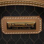 Bolsa de viaje vintage pequeña Boston de lona revestida gris oscuro con diseño de panal