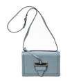 Shoulder Bag Medium Barcelona Blue Calfskin Leather