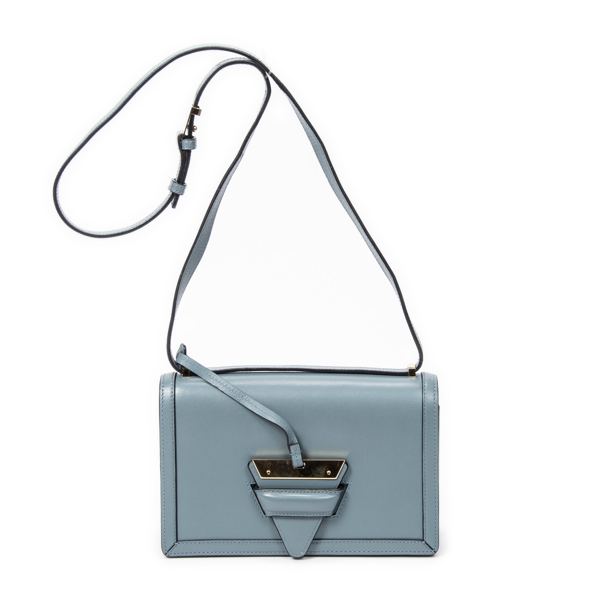 Shoulder Bag Medium Barcelona Blue Calfskin Leather
