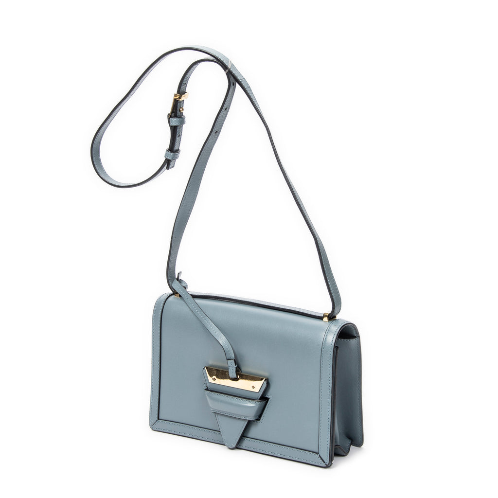 Shoulder Bag Medium Barcelona Blue Calfskin Leather