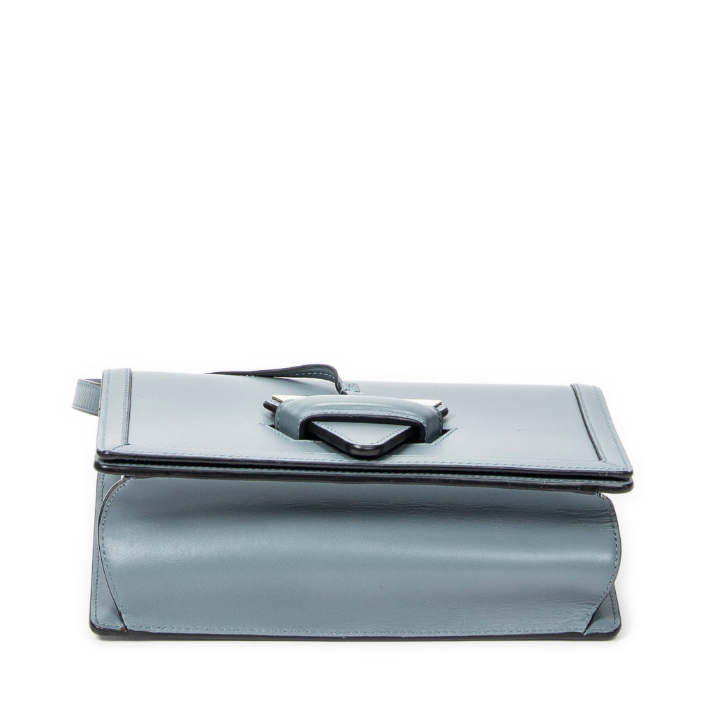 Shoulder Bag Medium Barcelona Blue Calfskin Leather