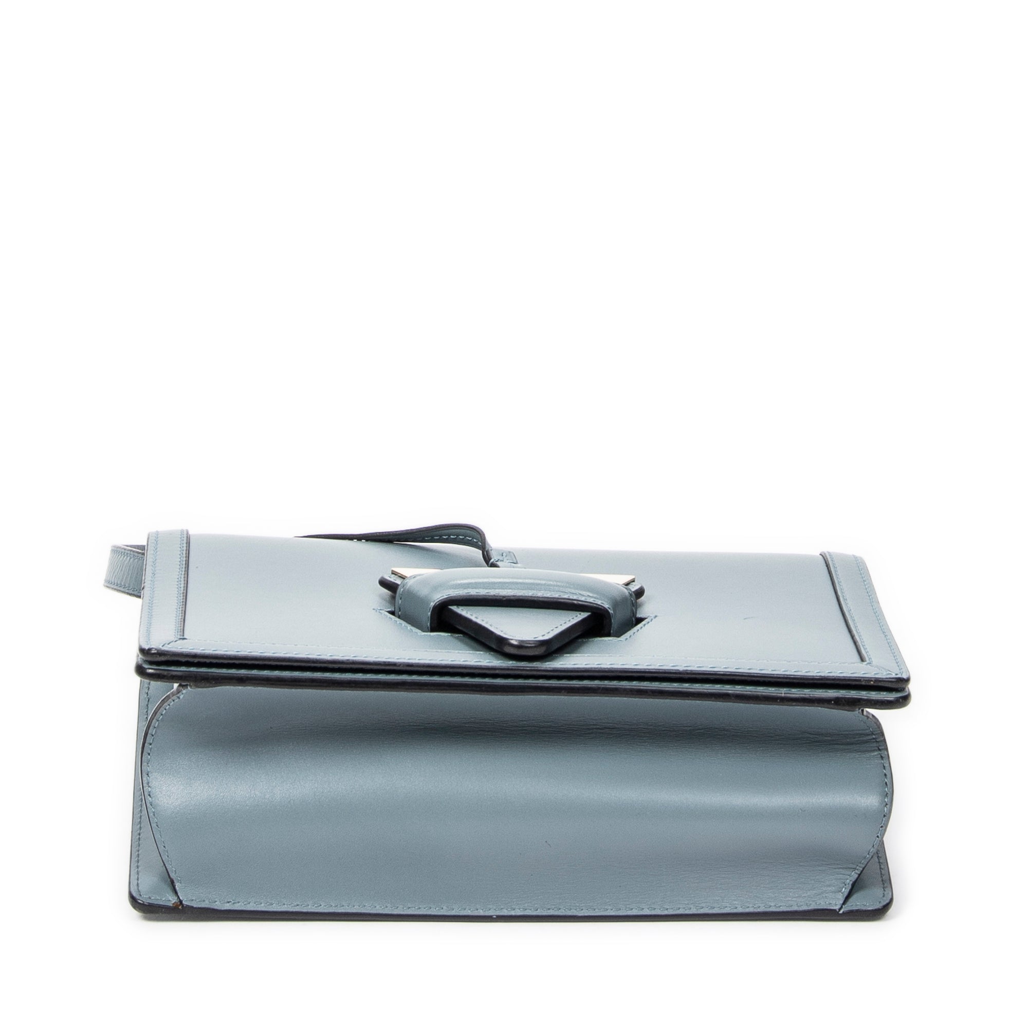 Shoulder Bag Medium Barcelona Blue Calfskin Leather