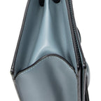 Shoulder Bag Medium Barcelona Blue Calfskin Leather
