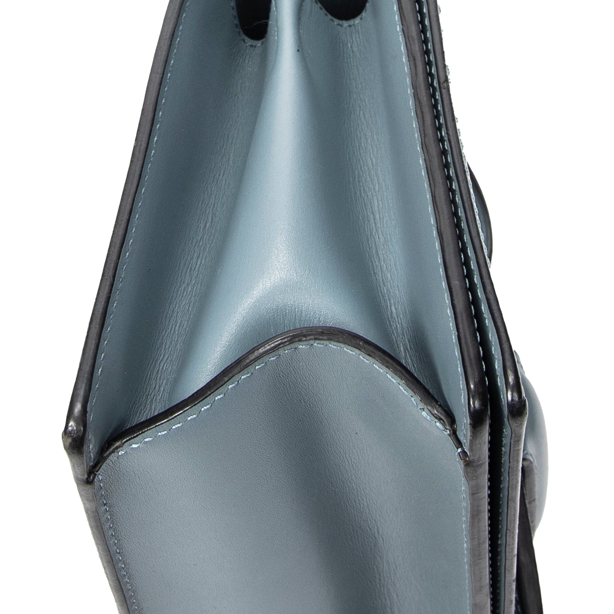 Shoulder Bag Medium Barcelona Blue Calfskin Leather