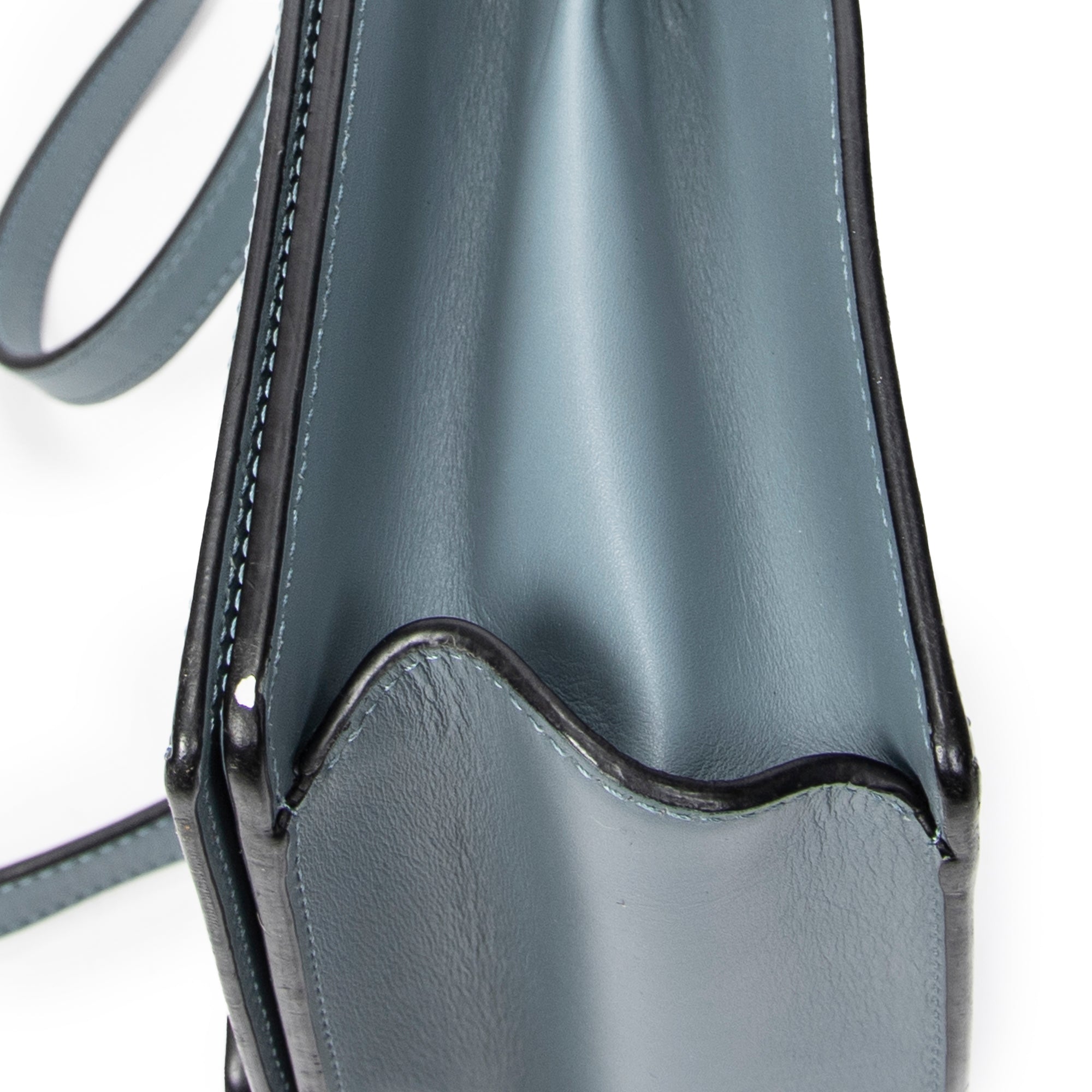 Shoulder Bag Medium Barcelona Blue Calfskin Leather