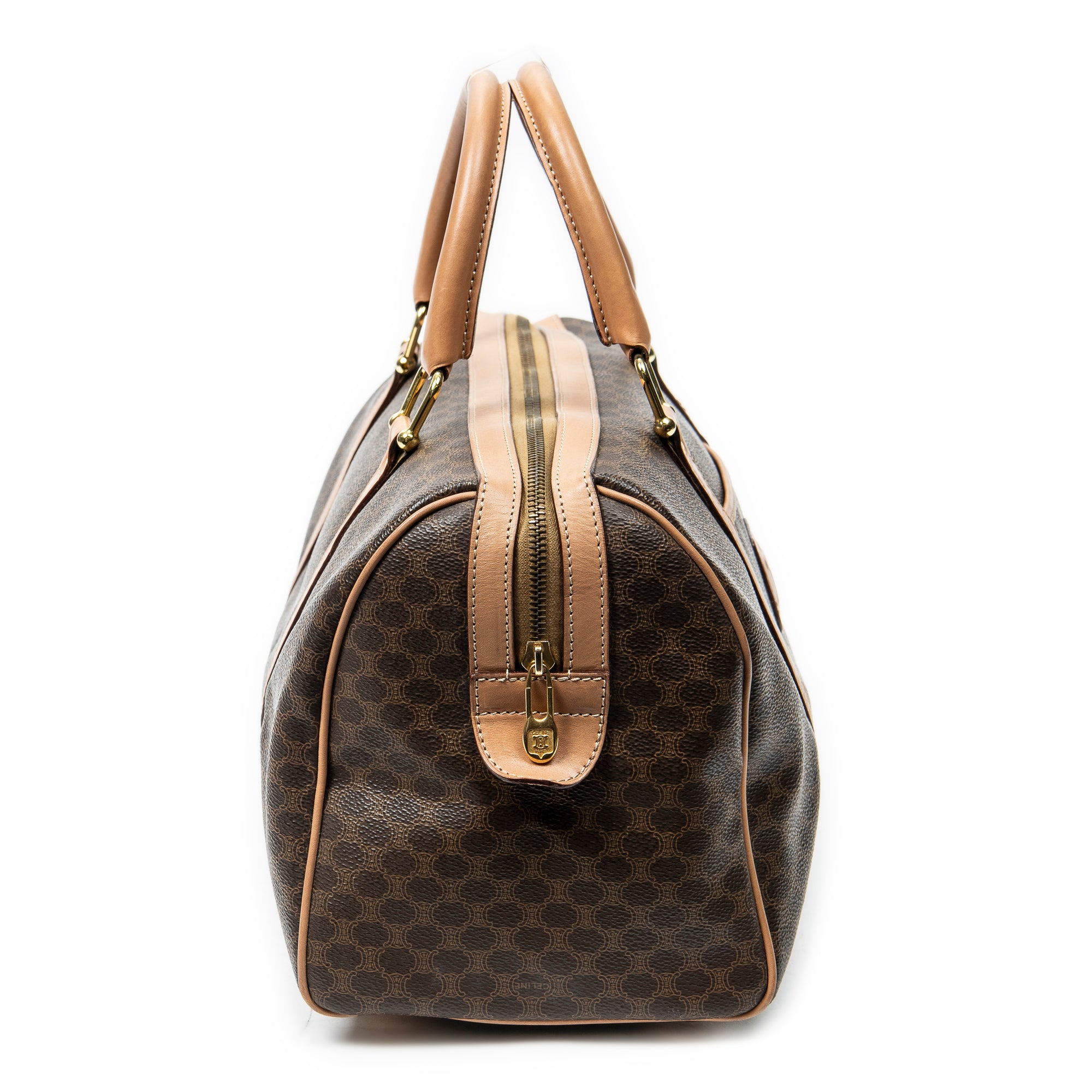 Handbag Medium Boston Beige Macadam Coated Canvas