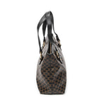 Handbag Small Zip Tote Black Macadam Coated Canvas