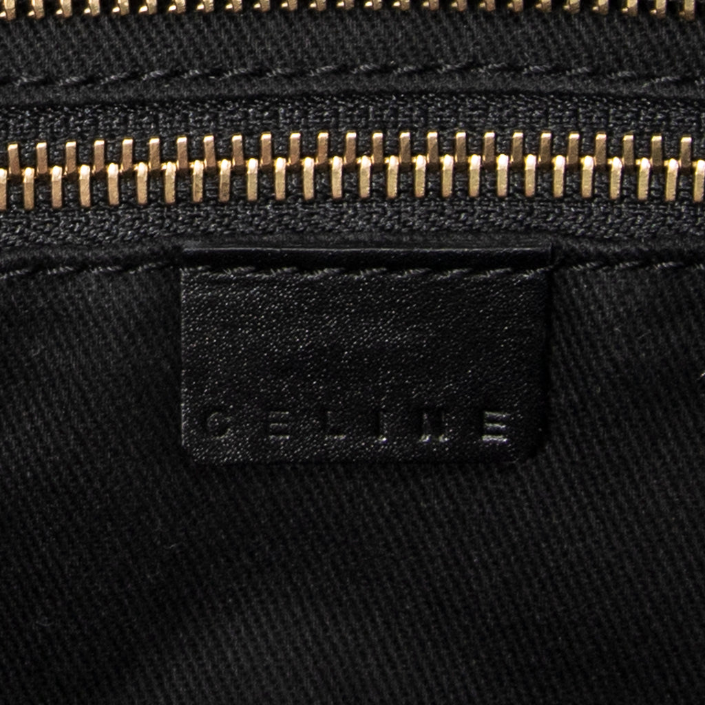 Handbag Small Zip Tote Black Macadam Coated Canvas