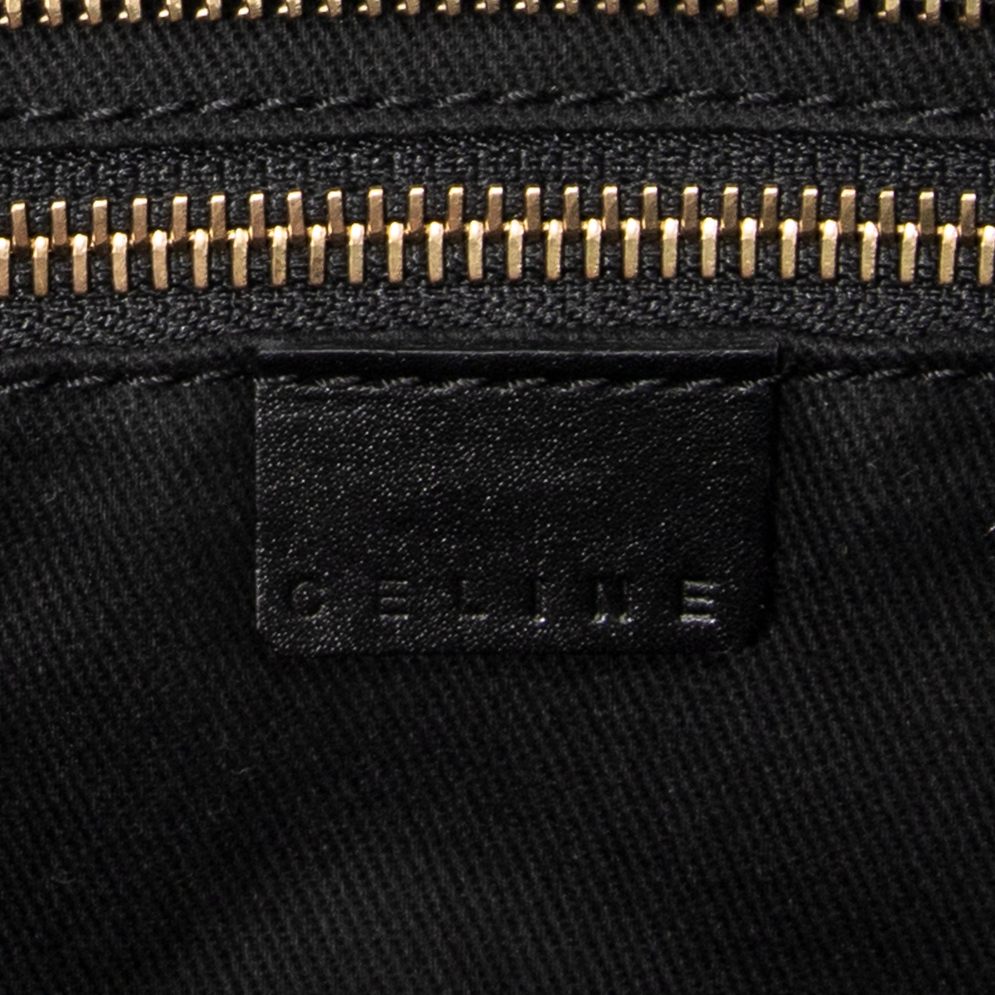 Handbag Small Zip Tote Black Macadam Coated Canvas