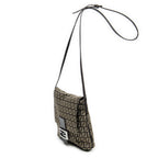 Shoulder Bag Small Flap Crossbody Brown Zucchino Canvas