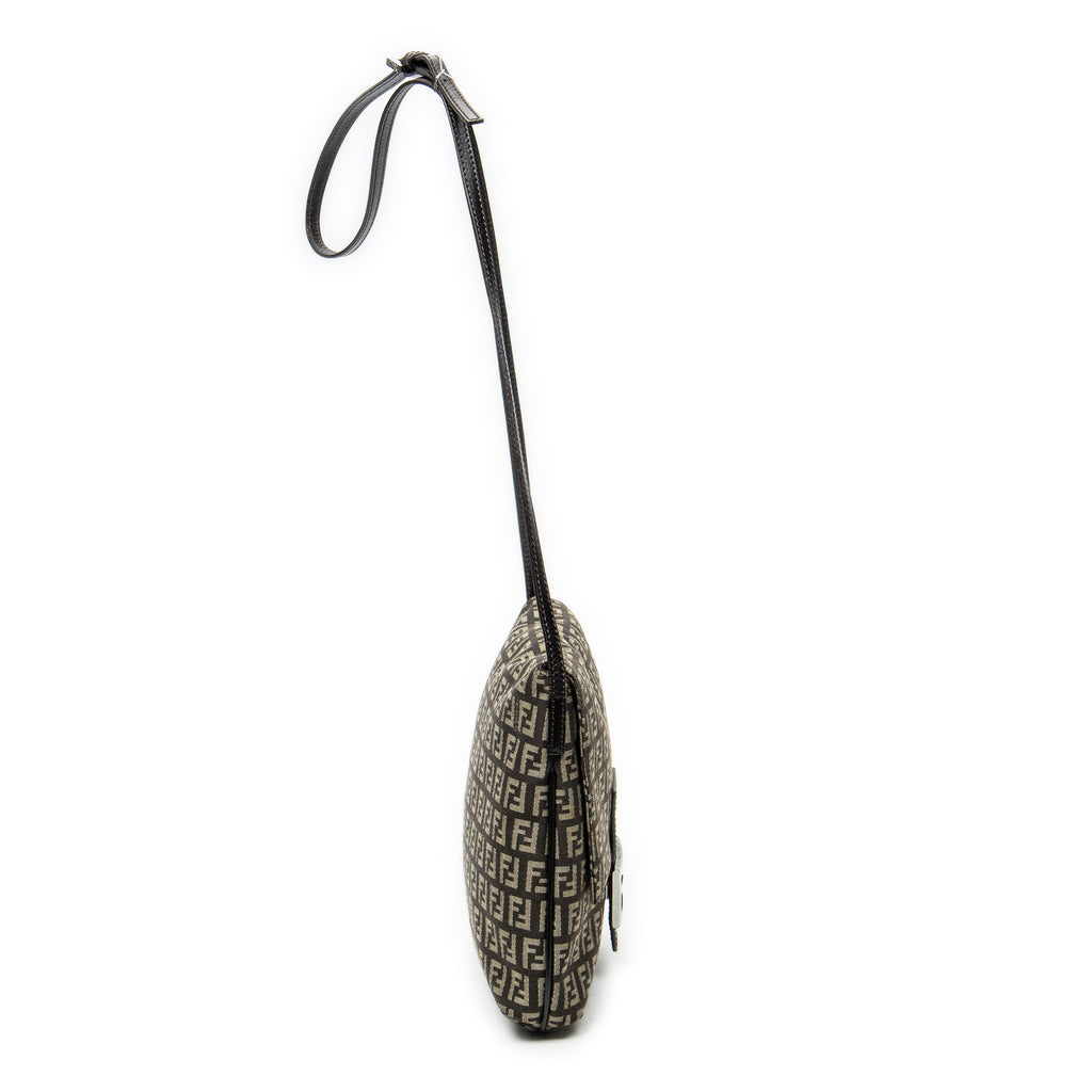 Shoulder Bag Small Flap Crossbody Brown Zucchino Canvas