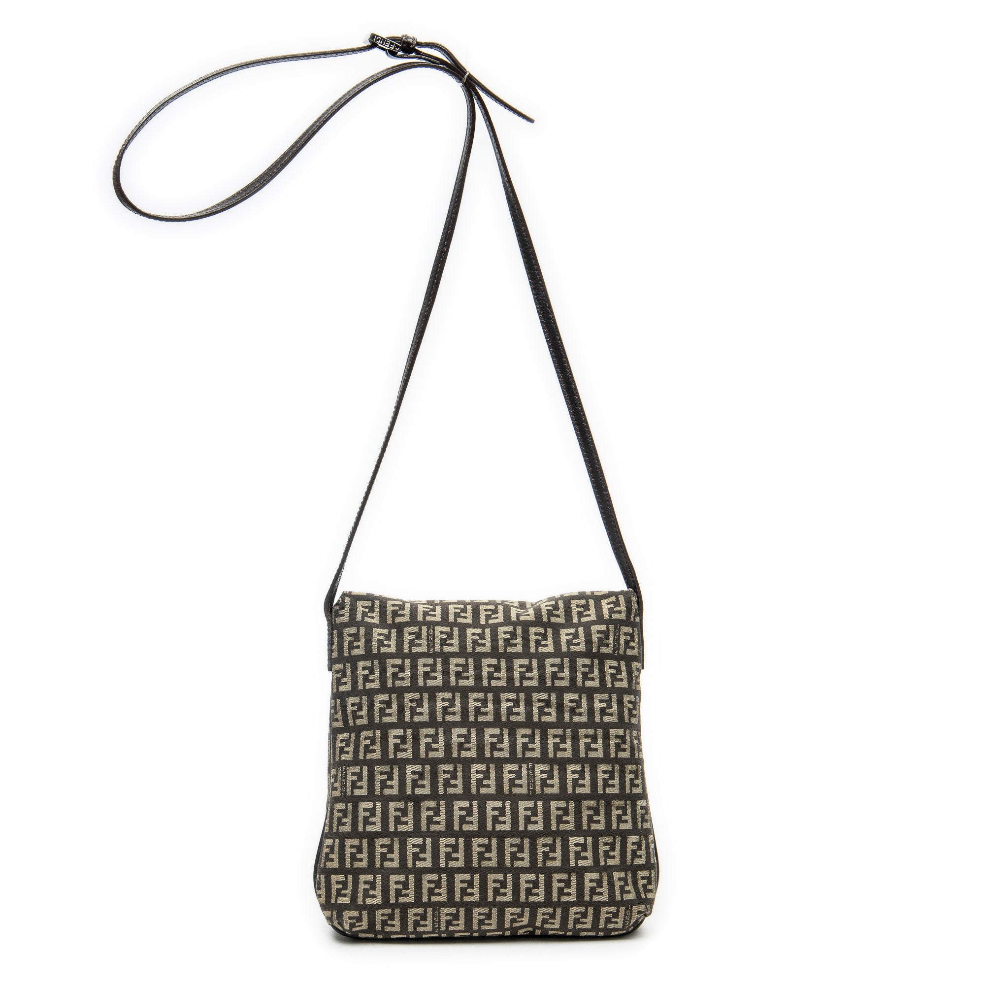 Shoulder Bag Small Flap Crossbody Brown Zucchino Canvas