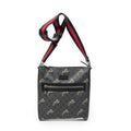 Bolso de hombro Tigers GG Square Messenger Supreme de lona revestida negra