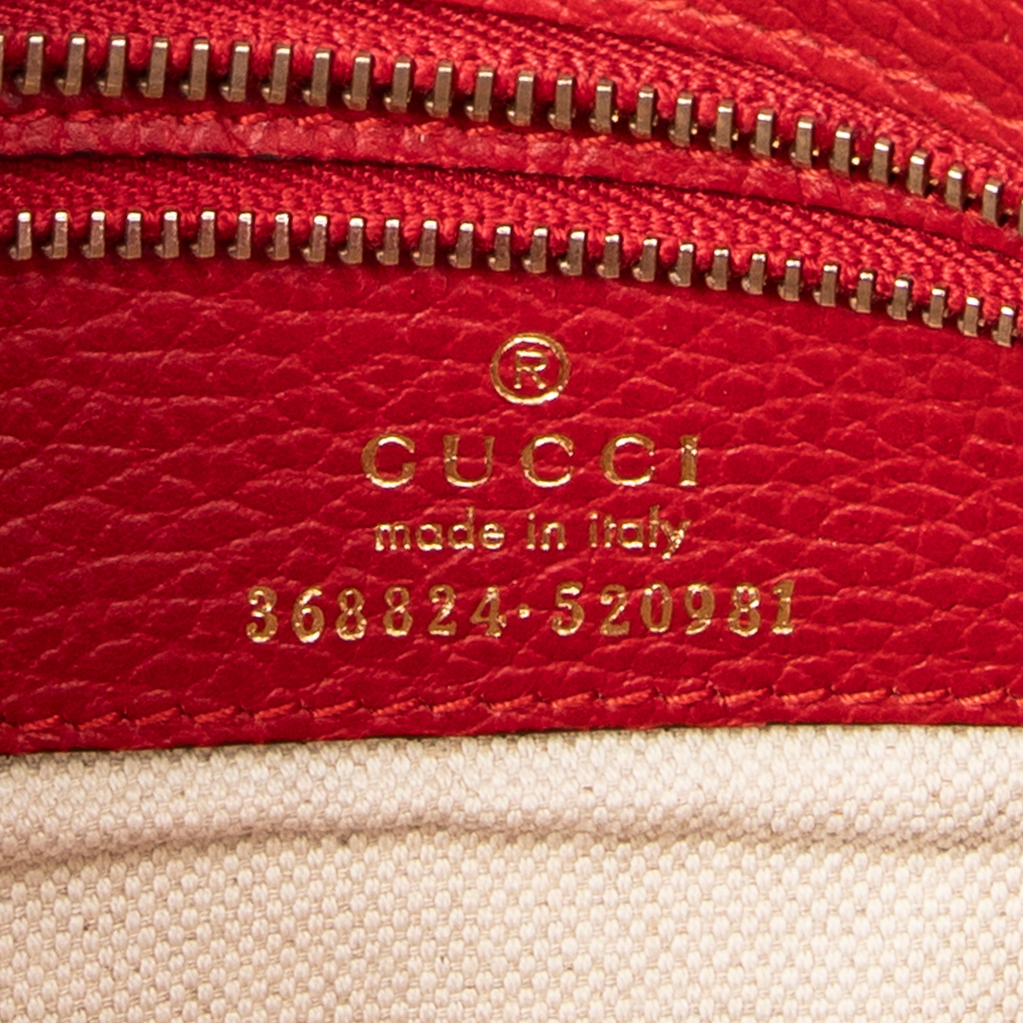 Gucci - Sac porté main moyen Swing - Rouge