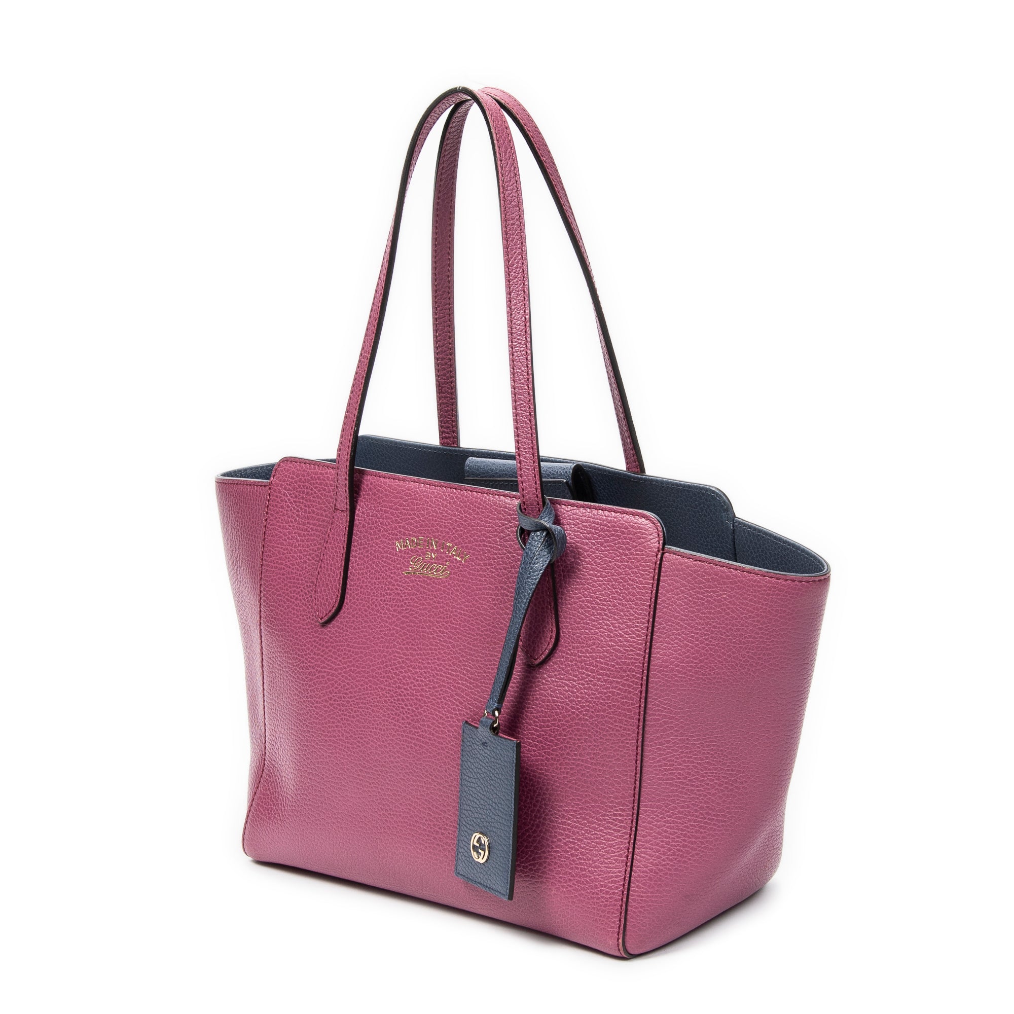 Gucci - Petit sac cabas bicolore Swing - Violet