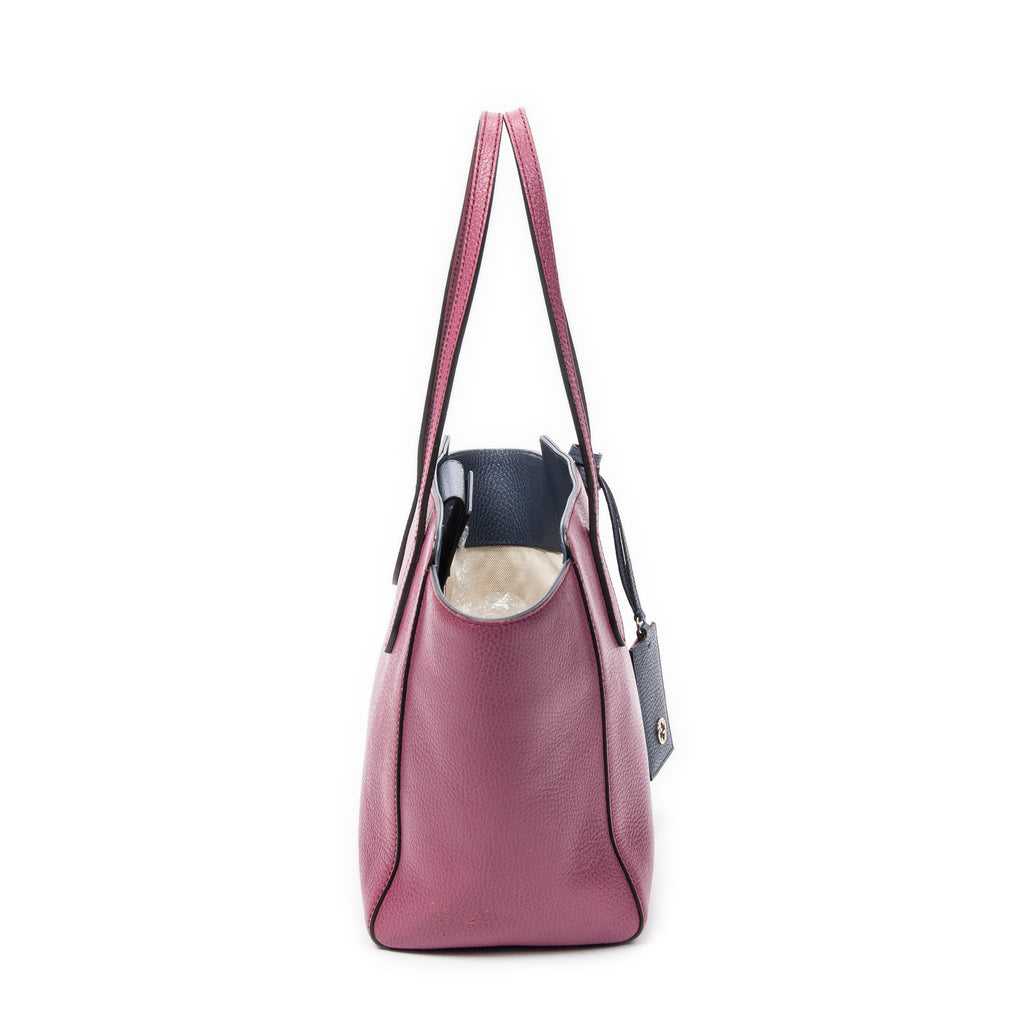 Gucci - Petit sac cabas bicolore Swing - Violet