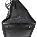 Shoulder Bag Vertical Tote Black Monogrammed Canvas