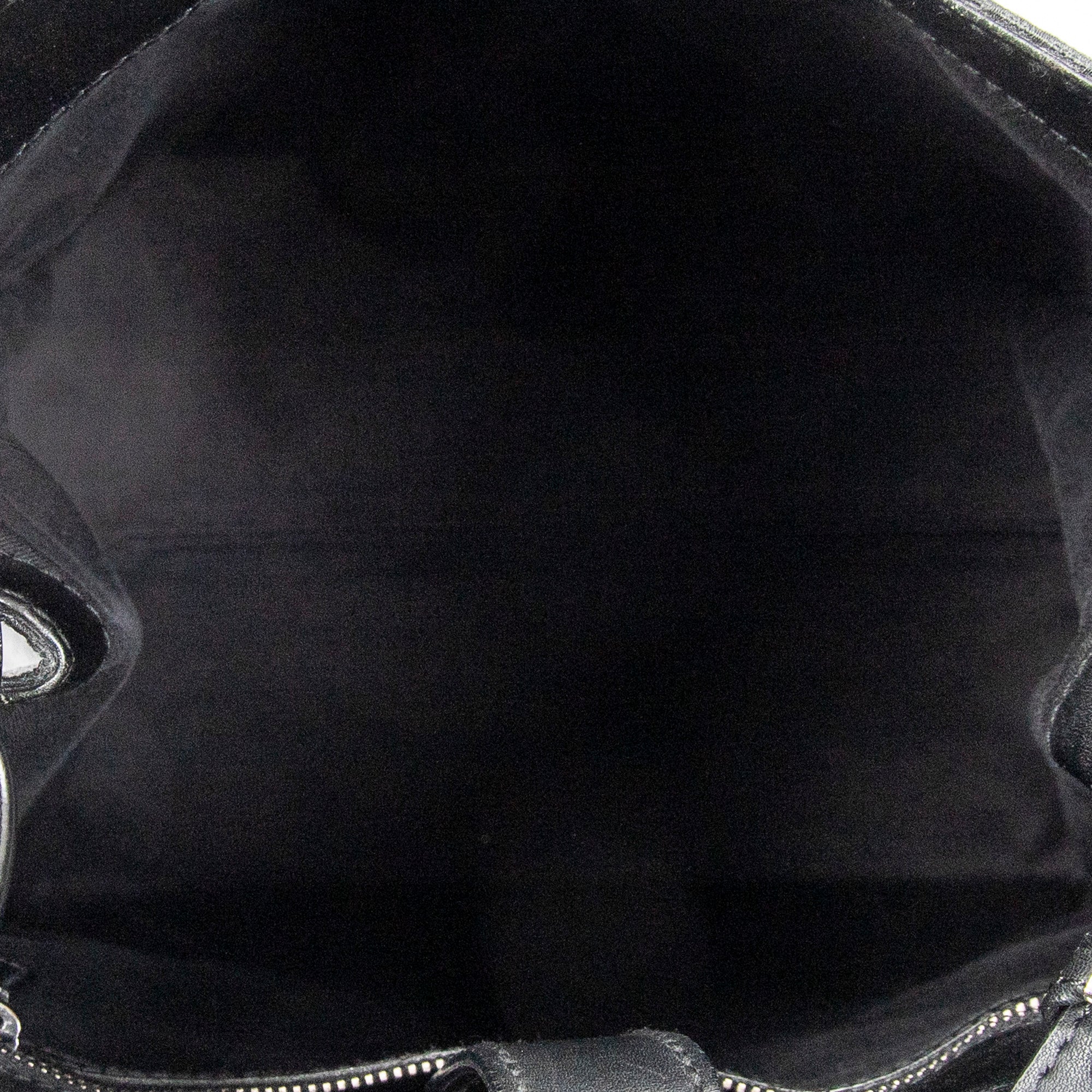 Shoulder Bag Vertical Tote Black Monogrammed Canvas