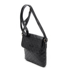 Shoulder Bag Small Flap Messenger Black Guccissima Leather