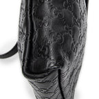 Shoulder Bag Small Flap Messenger Black Guccissima Leather