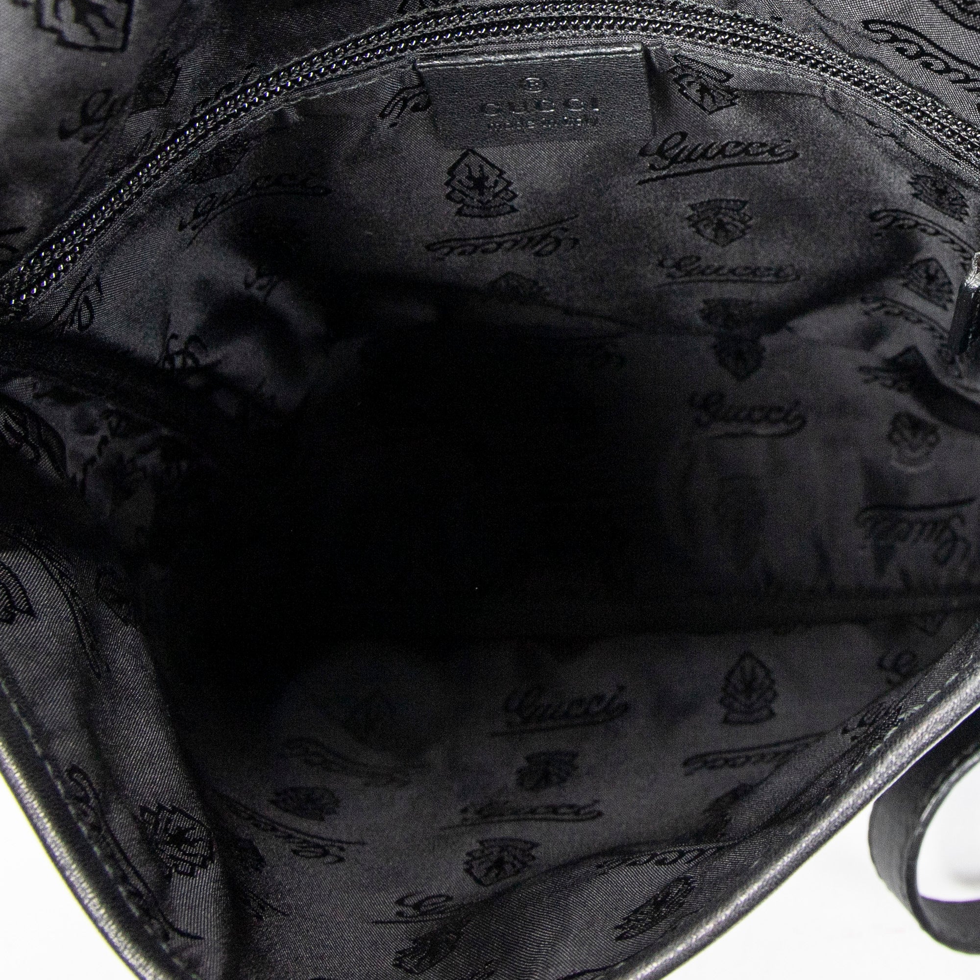 Shoulder Bag Small Flap Messenger Black Guccissima Leather