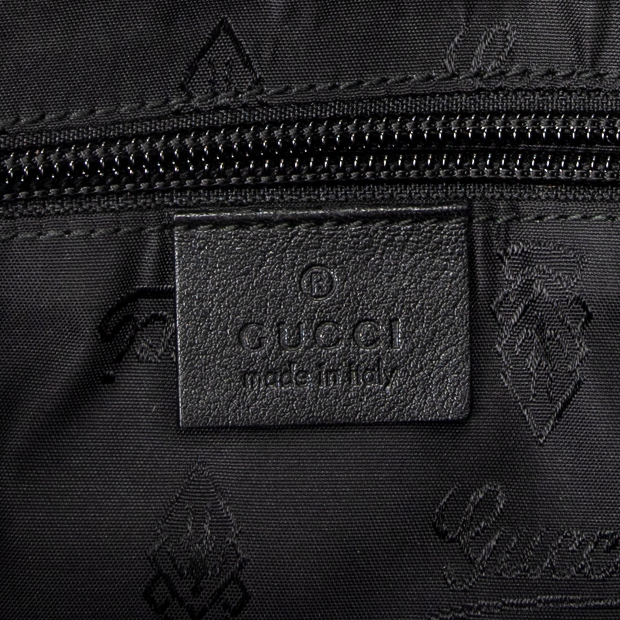 Shoulder Bag Small Flap Messenger Black Guccissima Leather