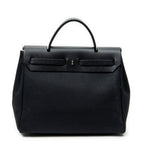 Shoulder Bag Herbag 2 in 1 PM Black Toile Officier Canvas