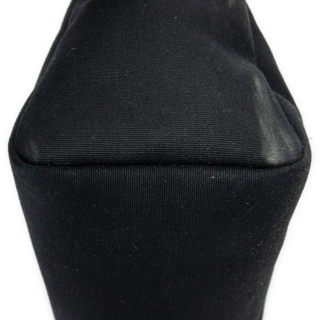 Shoulder Bag Herbag 2 in 1 PM Black Toile Officier Canvas