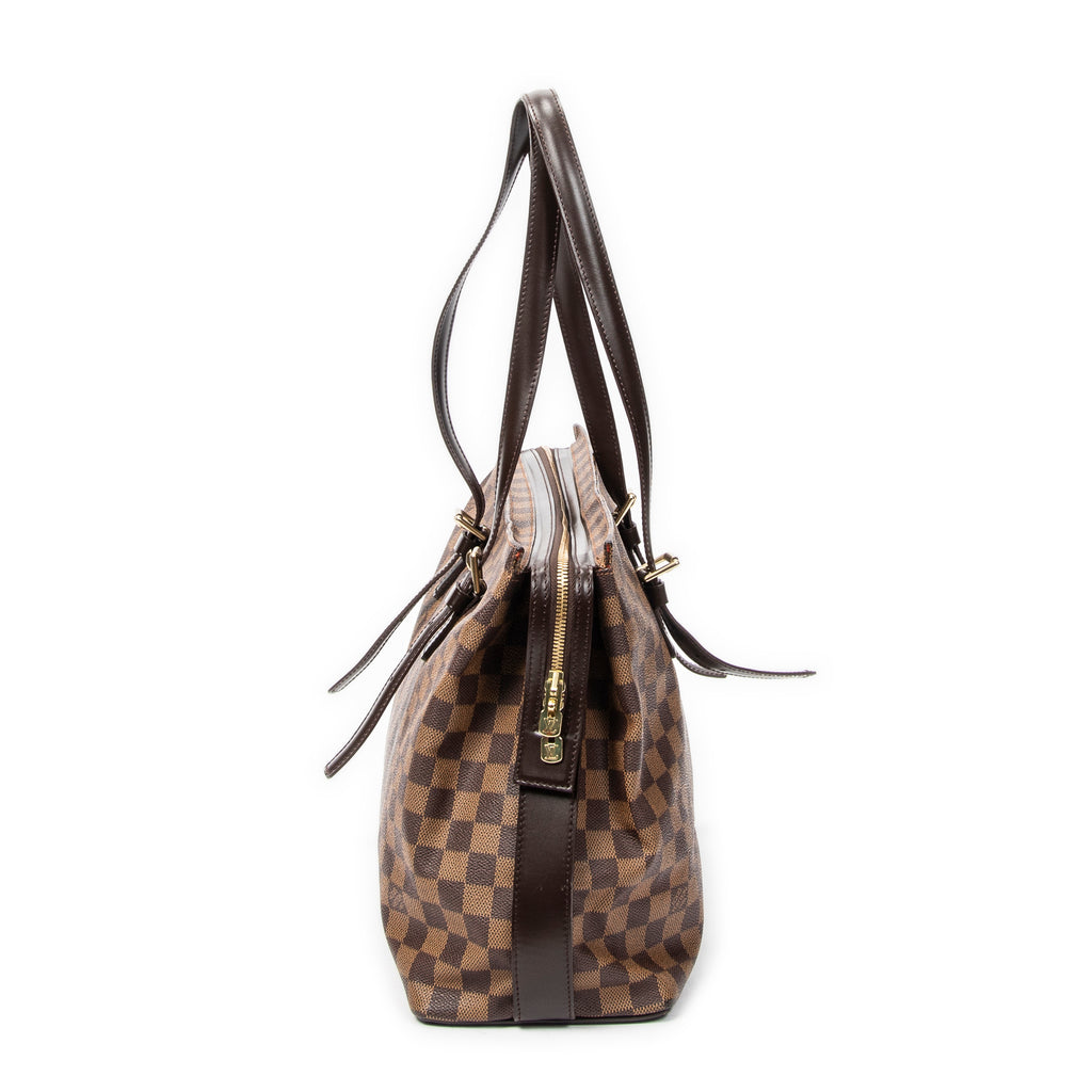 Bolso de hombro Chelsea marrón Damier Ébano