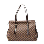 Bolso de hombro Chelsea marrón Damier Ébano