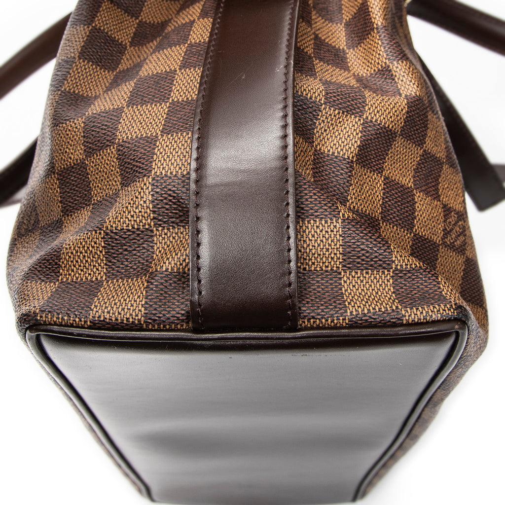 Bolso de hombro Chelsea marrón Damier Ébano