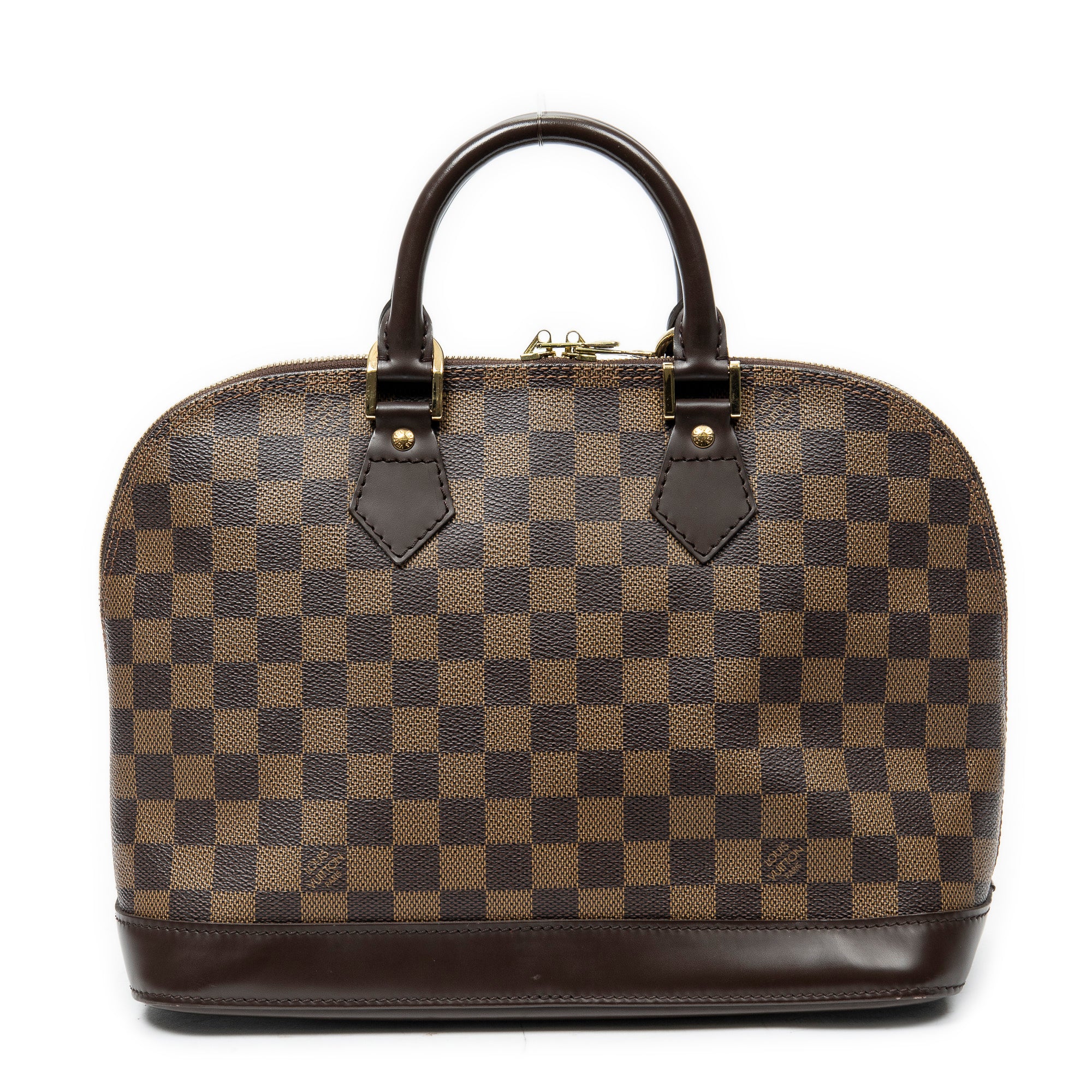 Handbag Alma PM Brown Damier Ebene