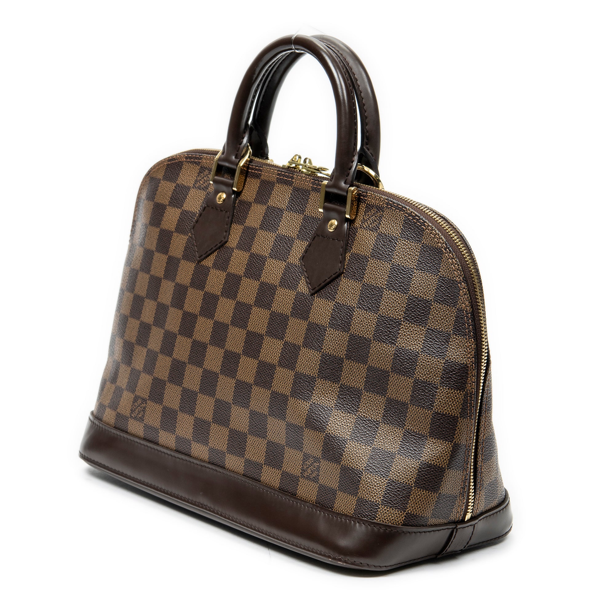 Handbag Alma PM Brown Damier Ebene