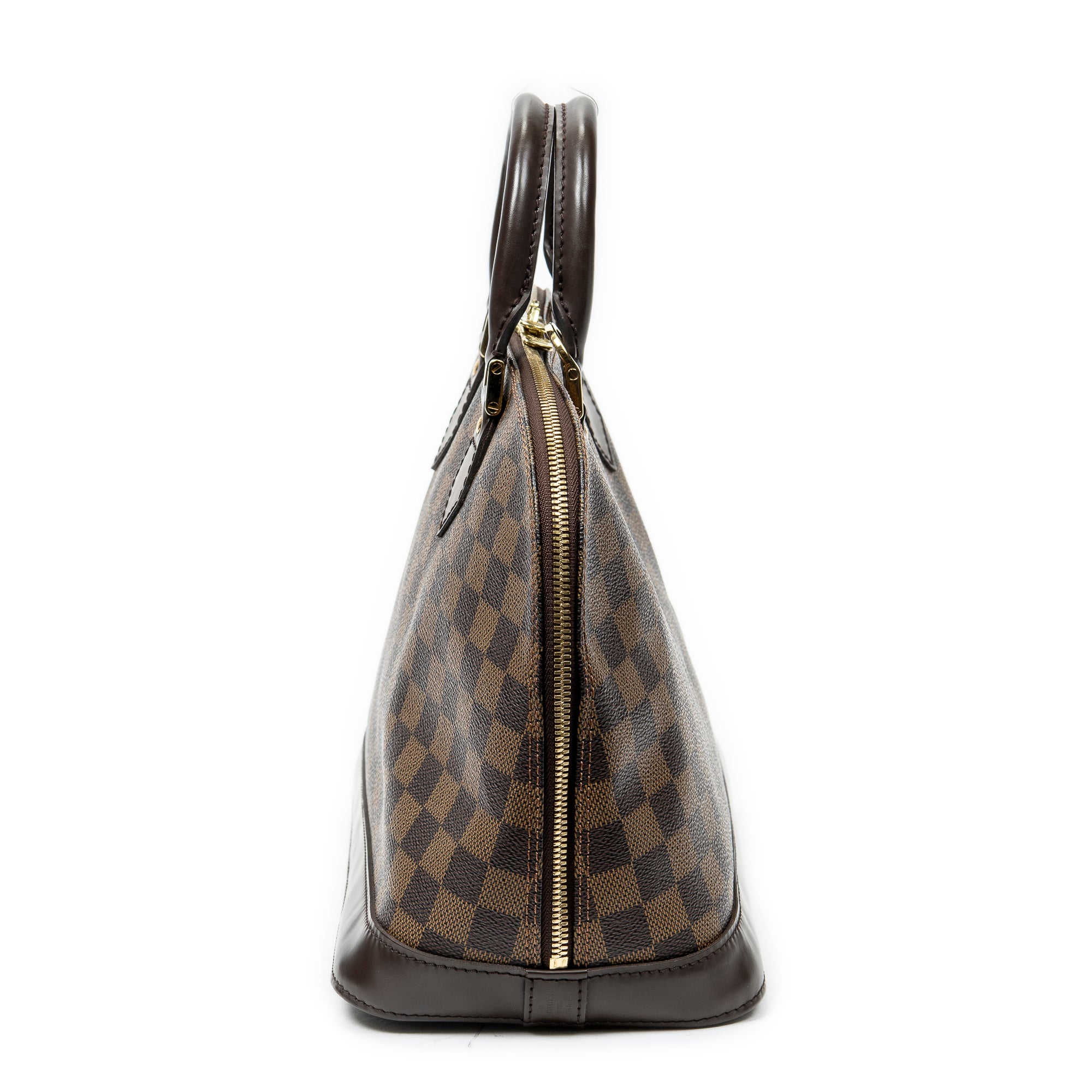 Handbag Alma PM Brown Damier Ebene