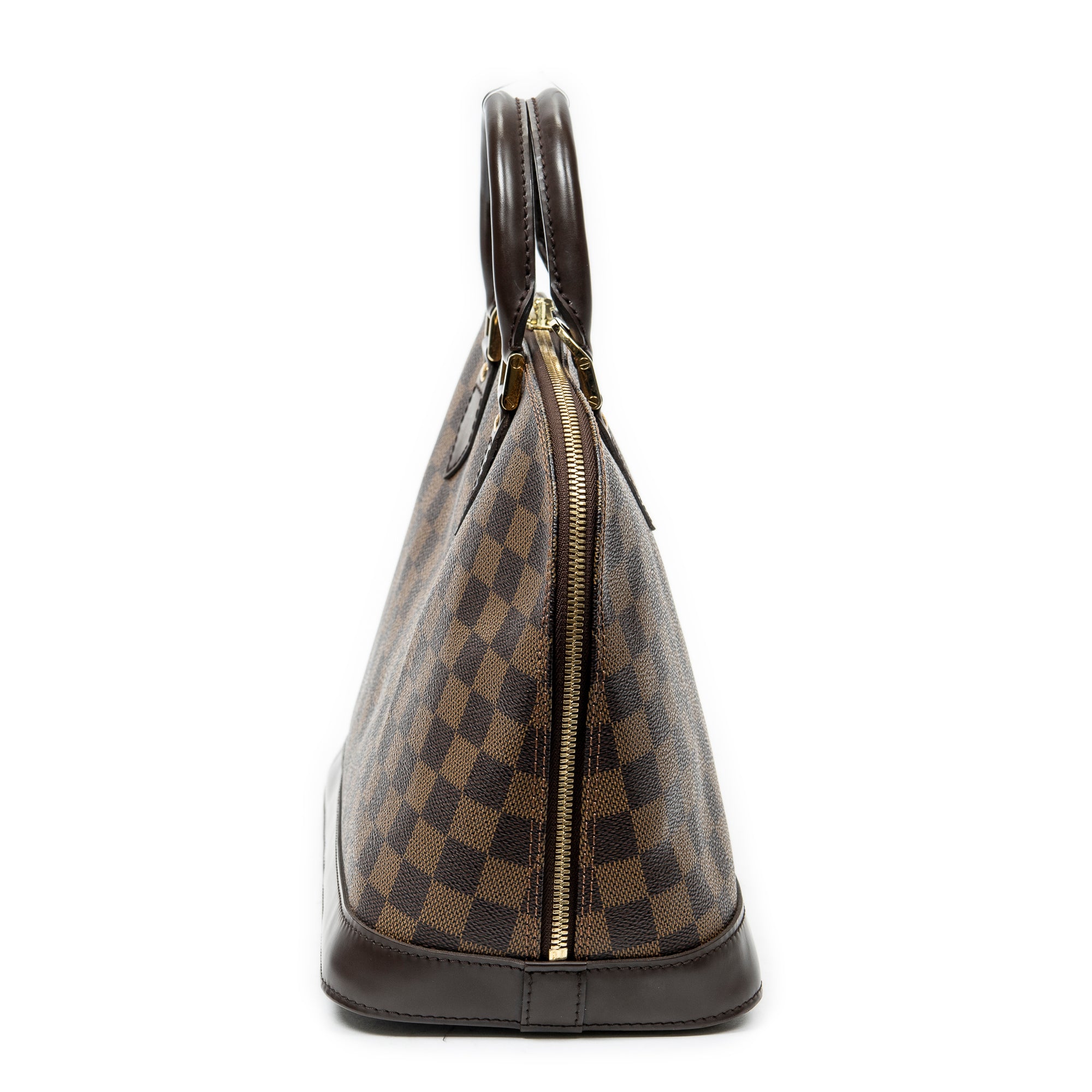Handbag Alma PM Brown Damier Ebene