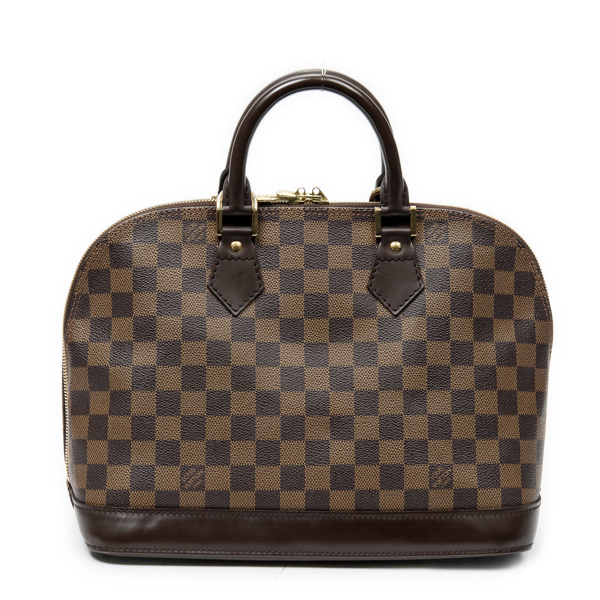 Handbag Alma PM Brown Damier Ebene