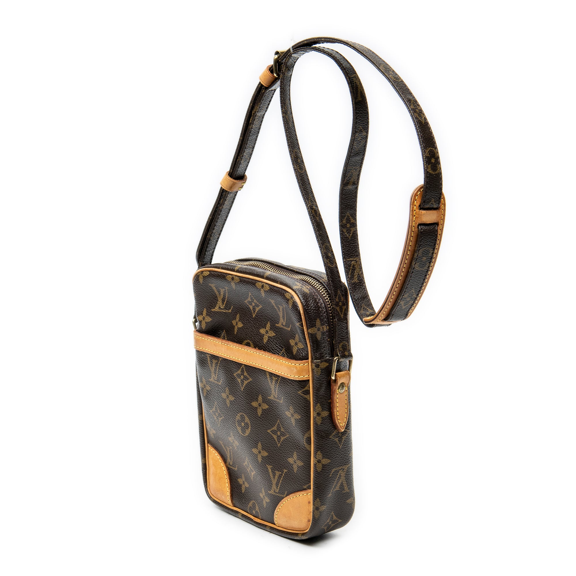 Shoulder Bag Danube Brown Monogram Canvas