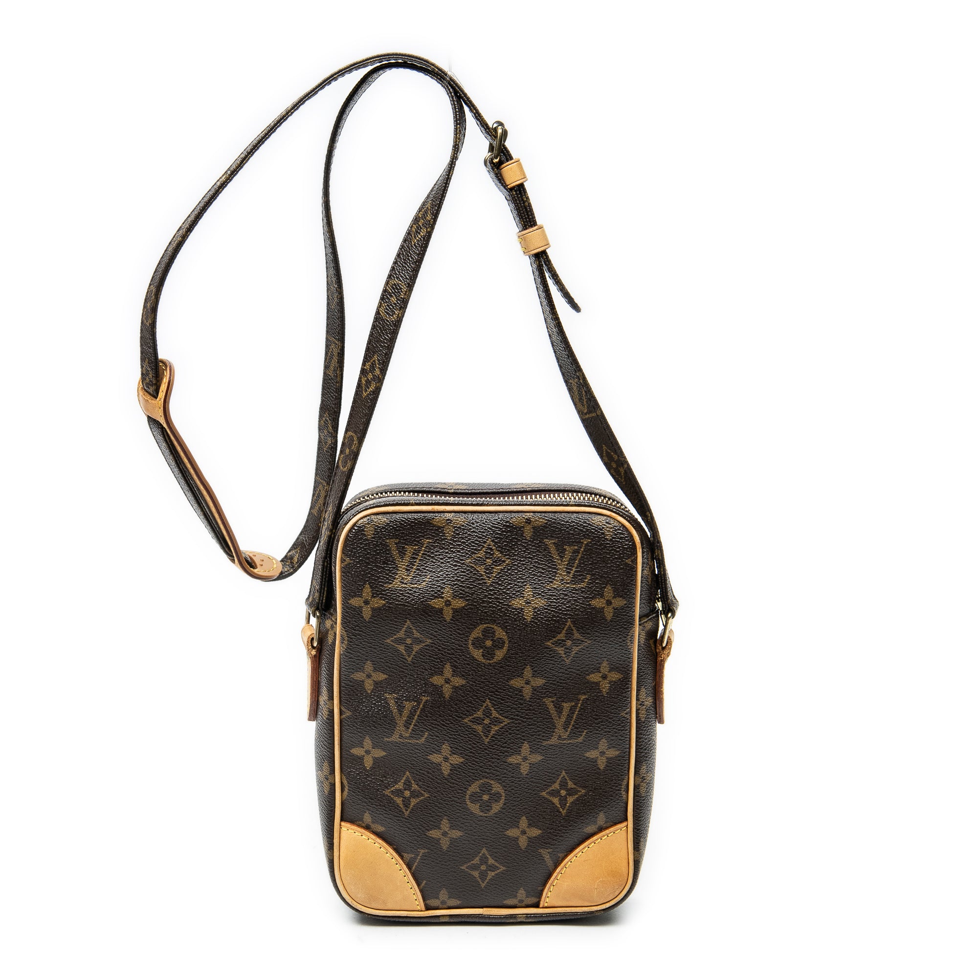 Shoulder Bag Danube Brown Monogram Canvas
