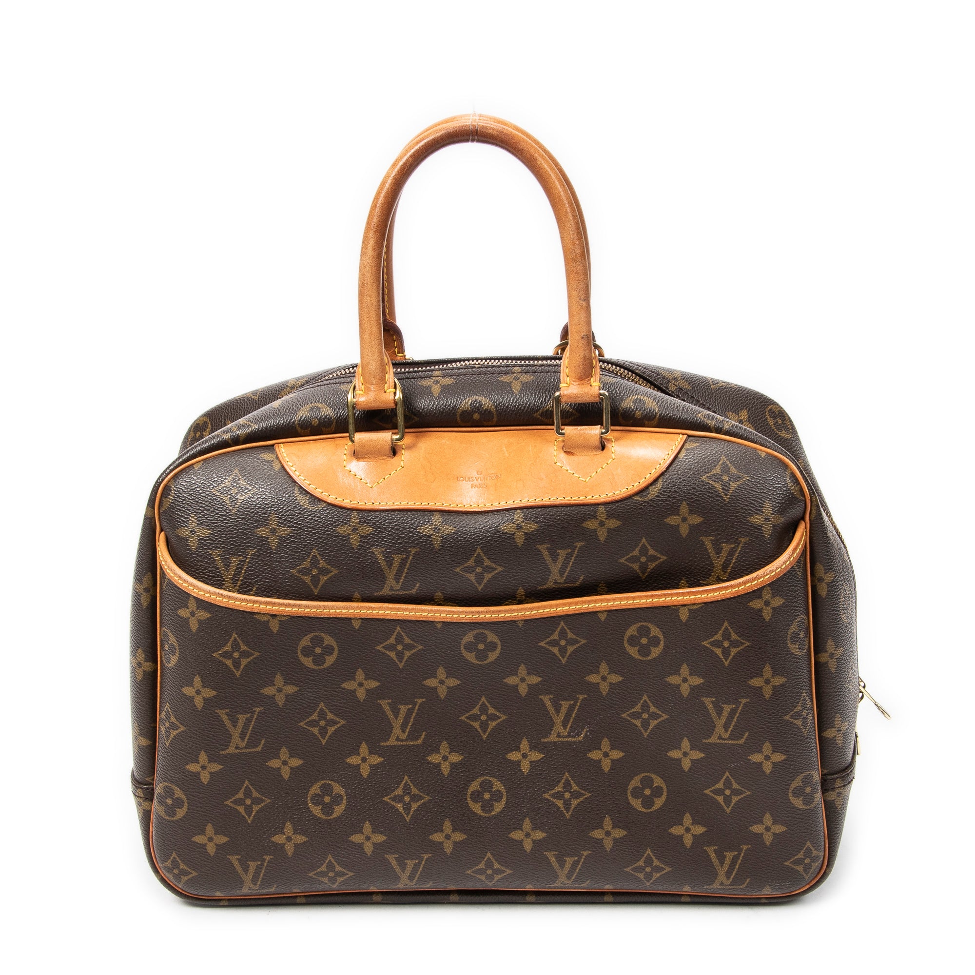 Handbag Deauville Brown Monogram Canvas