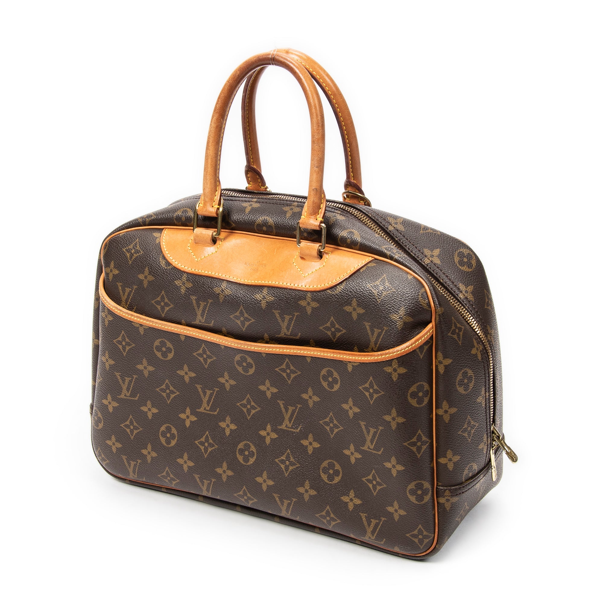 Handbag Deauville Brown Monogram Canvas