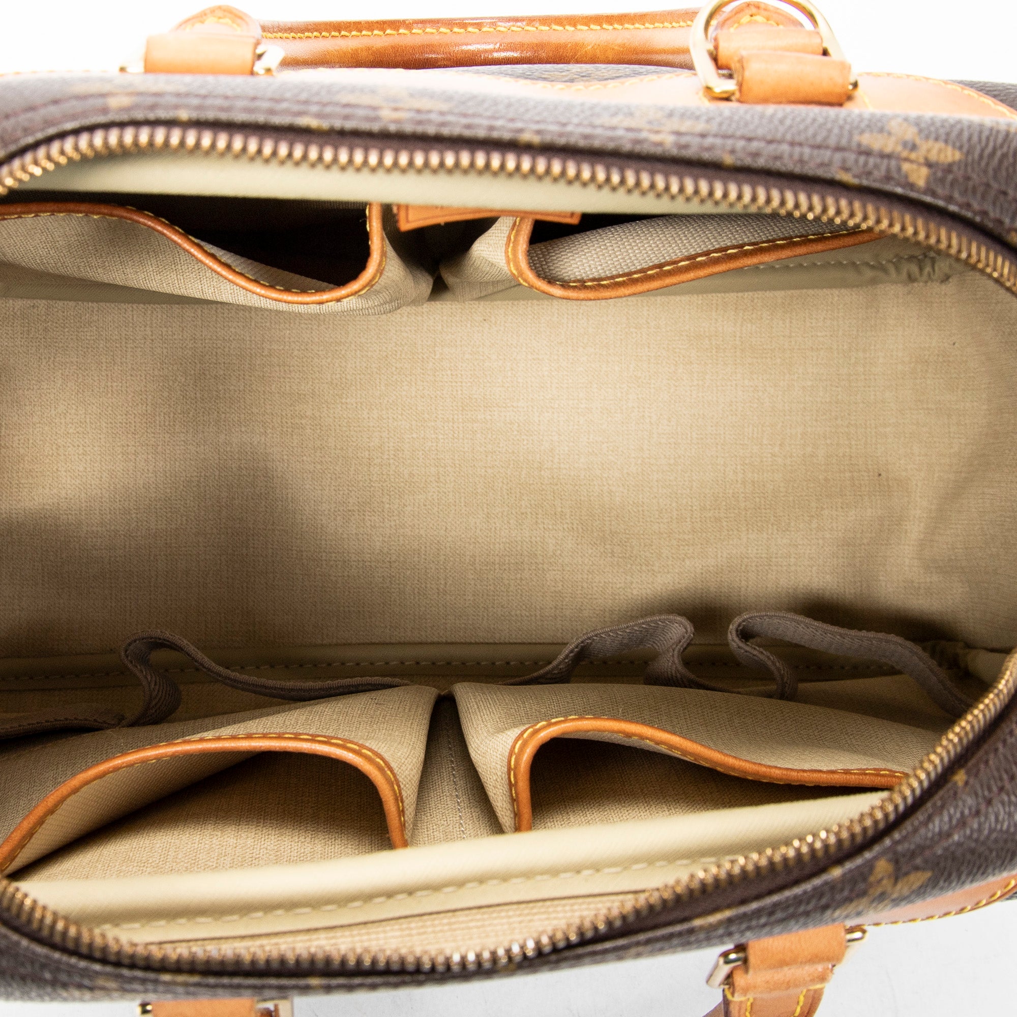 Handbag Deauville Brown Monogram Canvas