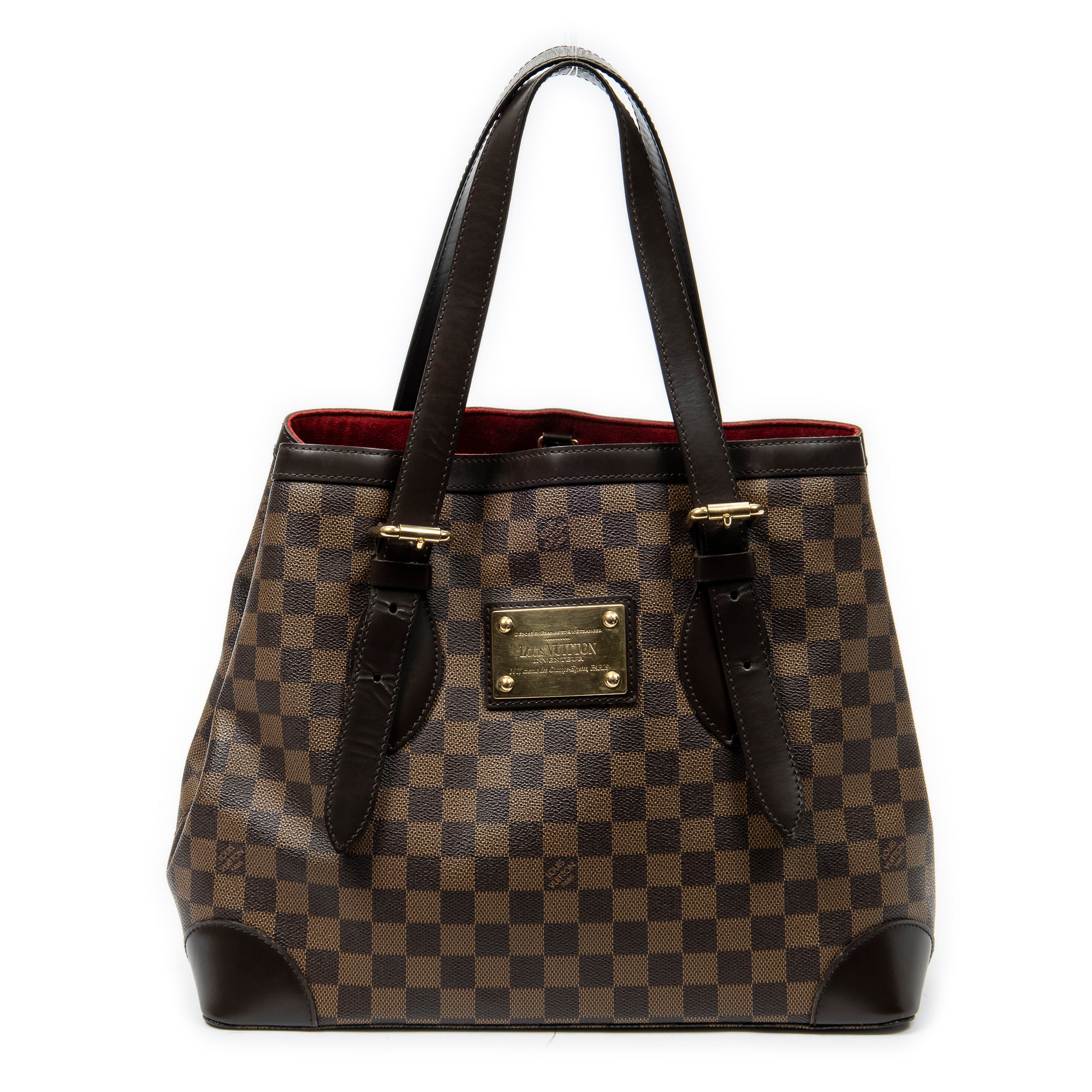 Bolso de hombro Hampstead MM Damier Ébène marrón