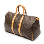 Travel Bag Keepall 45 Brown Monogram Canvas