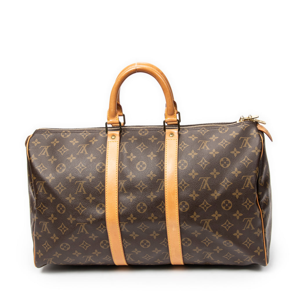 Travel Bag Keepall 45 Brown Monogram Canvas