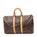 Travel Bag Keepall 45 Brown Monogram Canvas