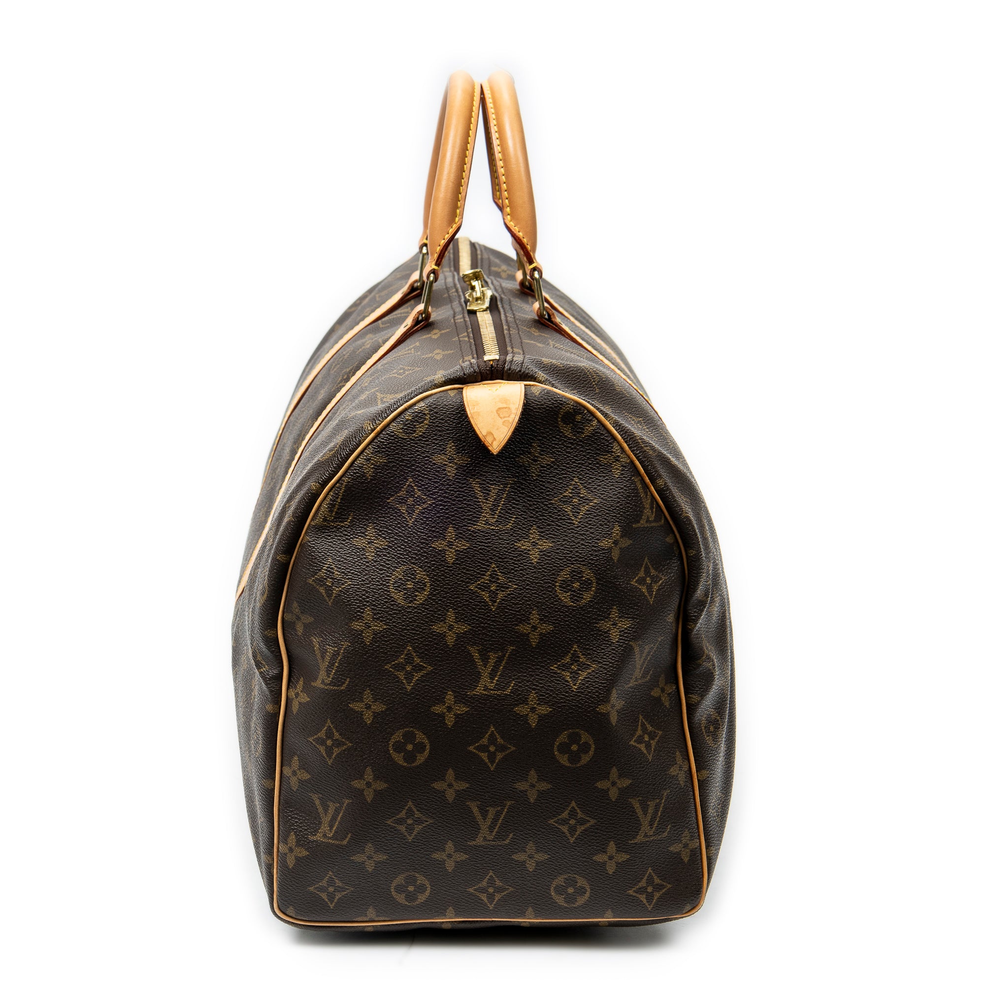 Travel Bag Keepall 50 Brown Monogram Canvas
