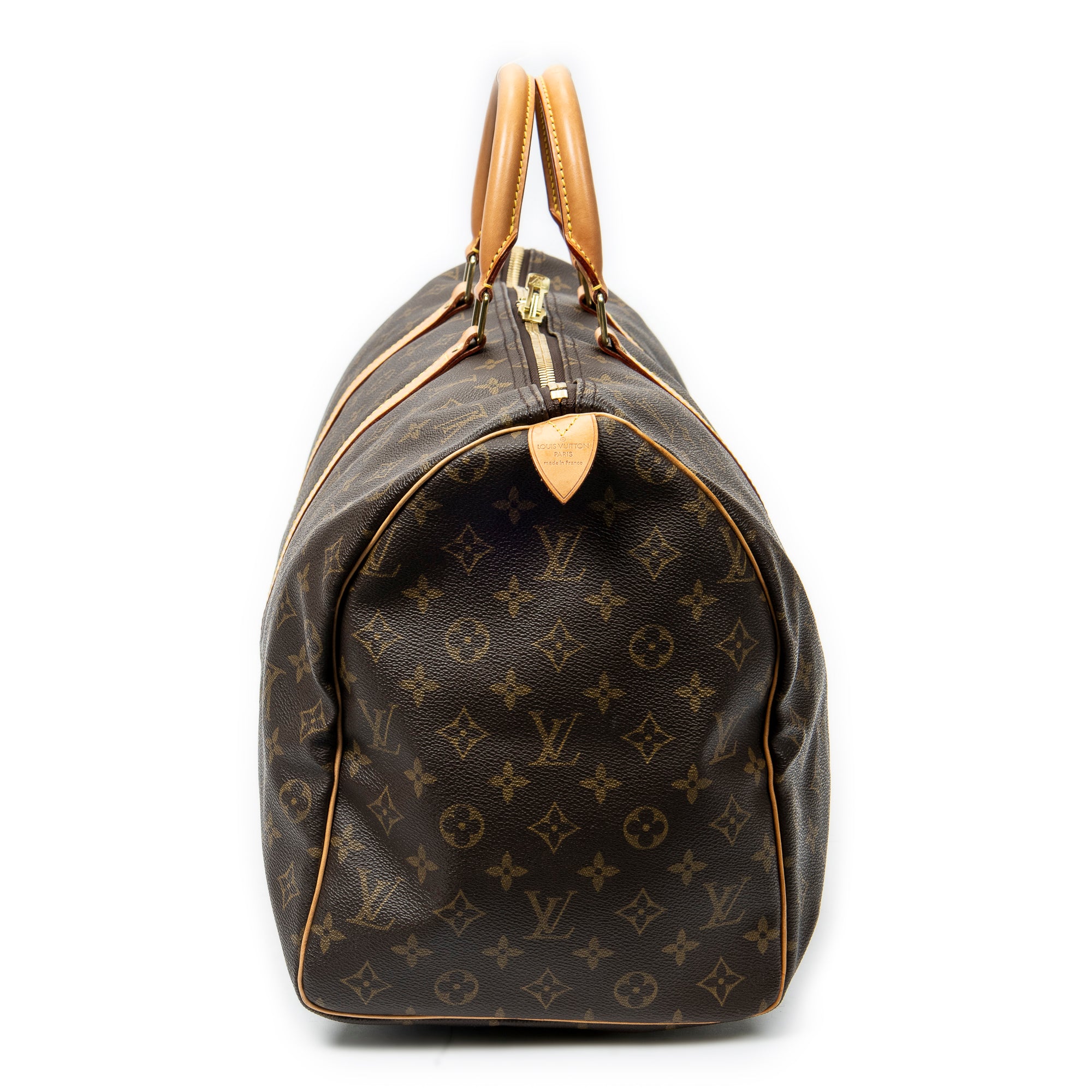Travel Bag Keepall 50 Brown Monogram Canvas