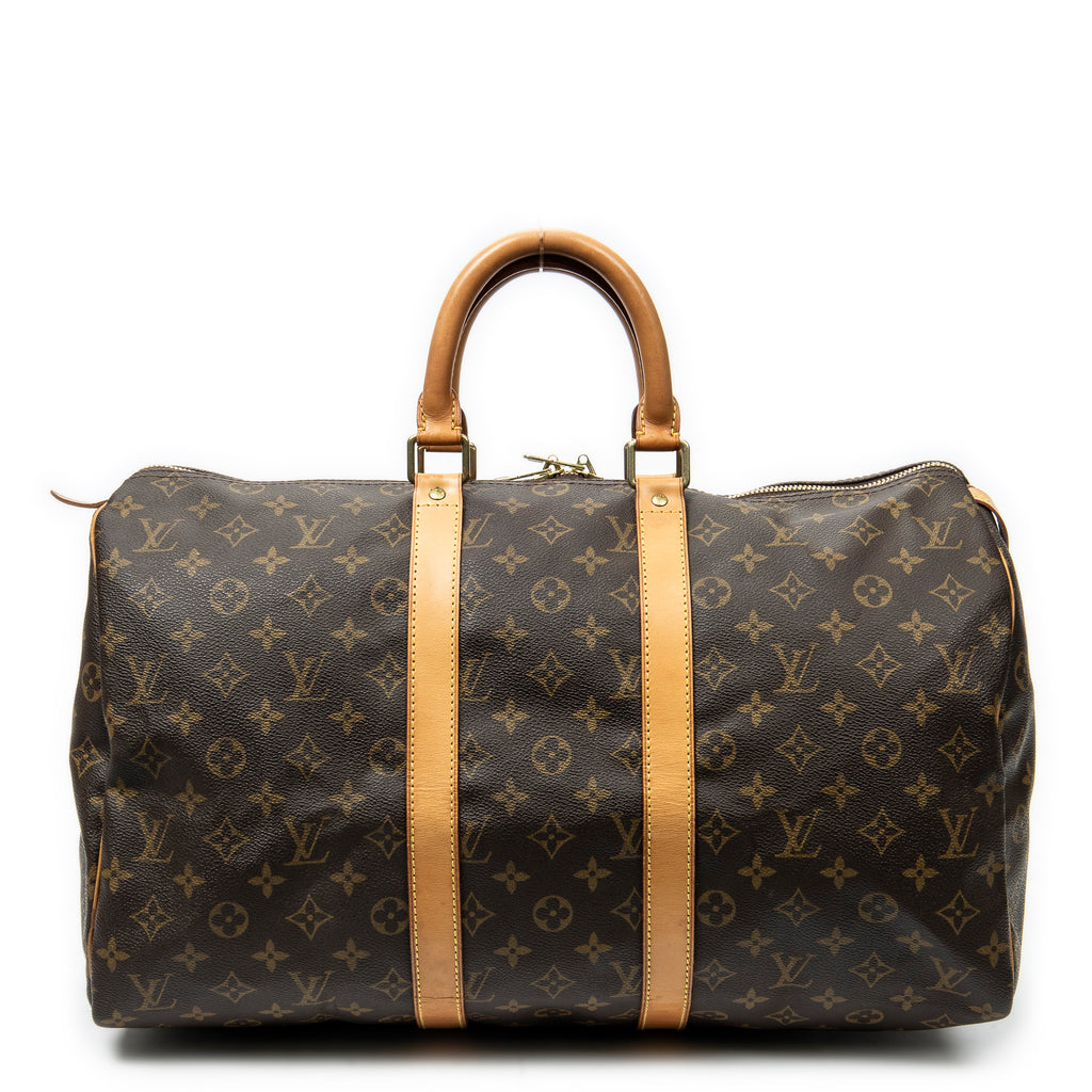 Travel Bag Keepall 45 Brown Monogram Canvas