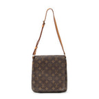 Shoulder Bag Musette Salsa Brown Monogram Canvas